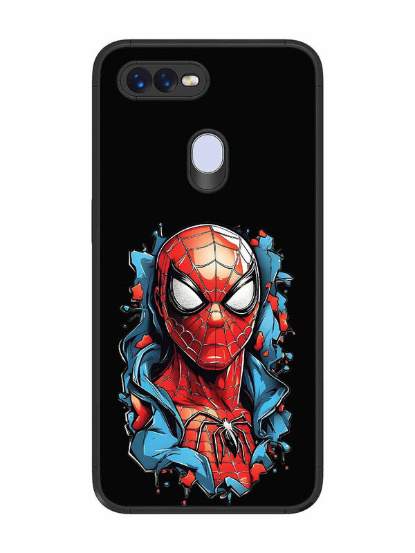 Oppo F9 Spider man street art style