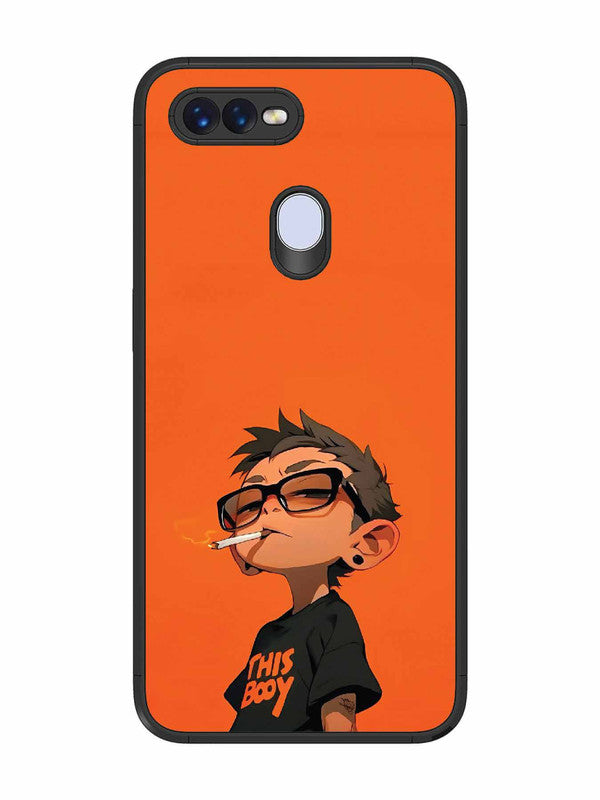 Oppo F9 Vibrant Orange Attitude Cartoon