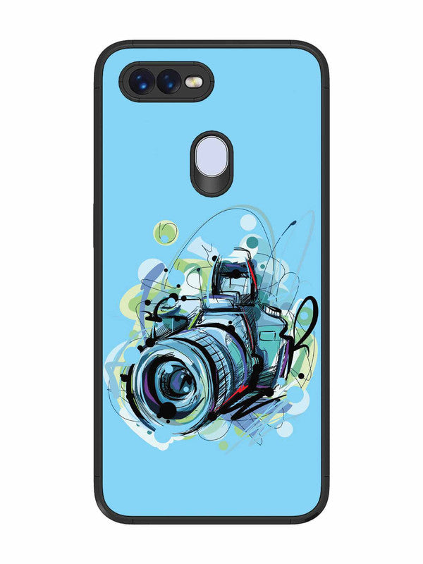 Oppo F9 Pro Camera Blue Background