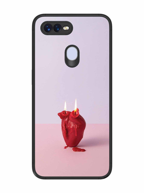 Oppo F9 Pro A Lighted Heart Candle