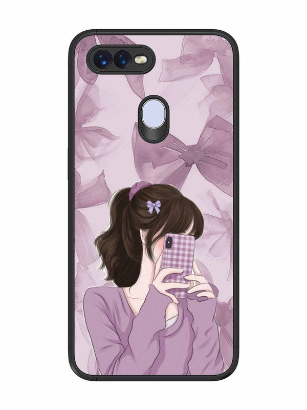 Oppo F9 Pro Pinky Girl taking selfie