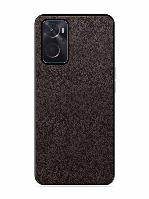 Oppo K10 4G Print of Brown Leather Pattern