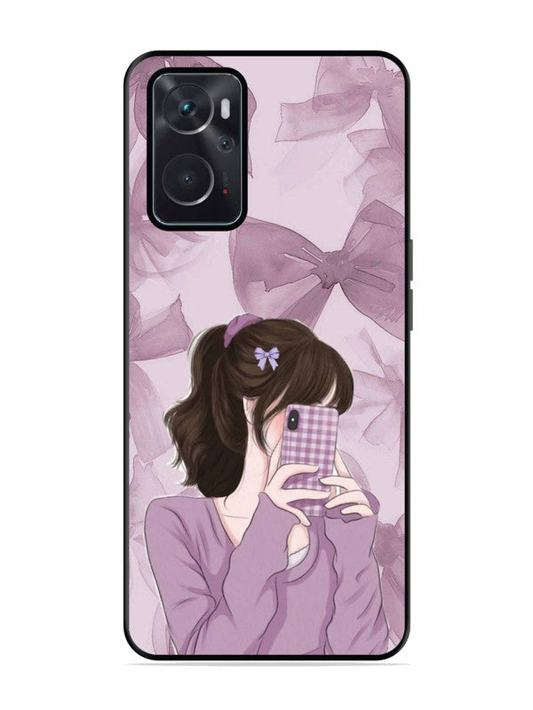 Oppo K10 4G Pinky Girl taking selfie