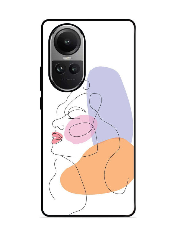 Oppo RENO 10 5G Line Art Girl Face