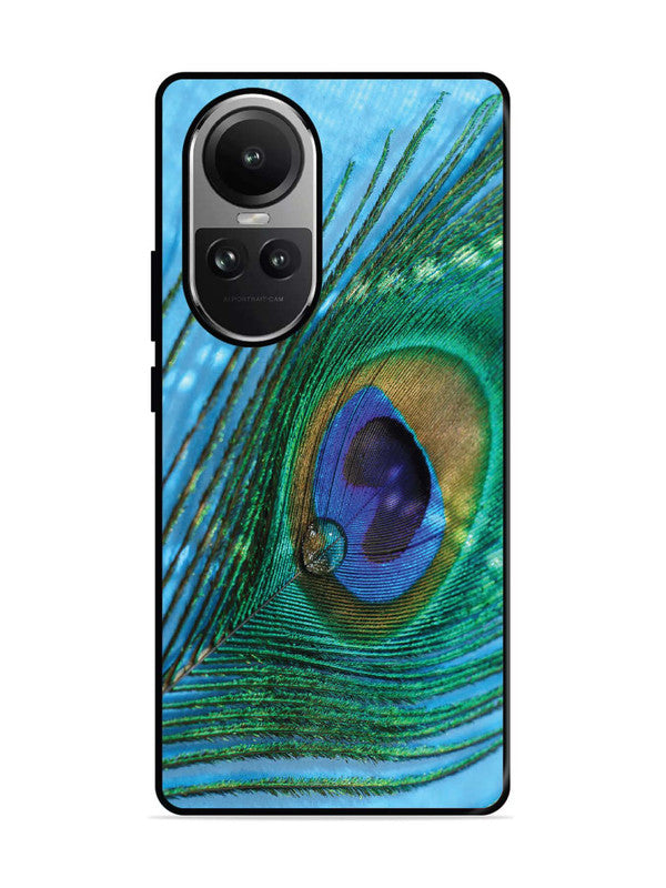 Oppo RENO 10 5G A drop on Peacock Feather