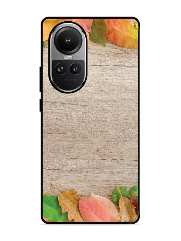 Oppo RENO 10 Pro 5G Autumn Leafs On Wooden Table