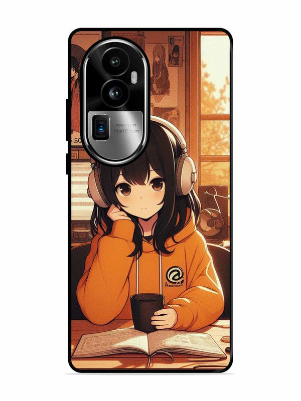 Oppo RENO 10 Pro Plus Cute Girl listening Music