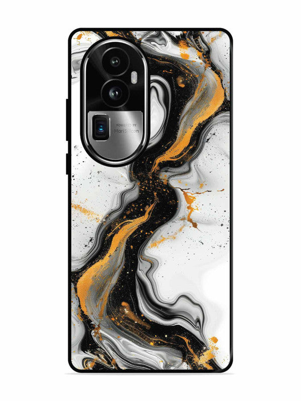 Oppo RENO 10 Pro Plus Black And Golden Marble Essence