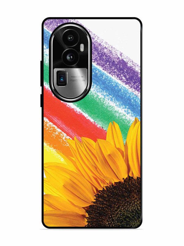Oppo RENO 10 Pro Plus Sunflower on Colourful Lines