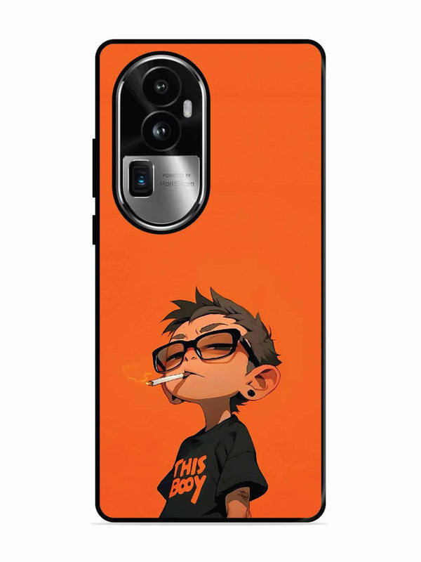 Oppo RENO 10 Pro Plus Vibrant Orange Attitude Cartoon