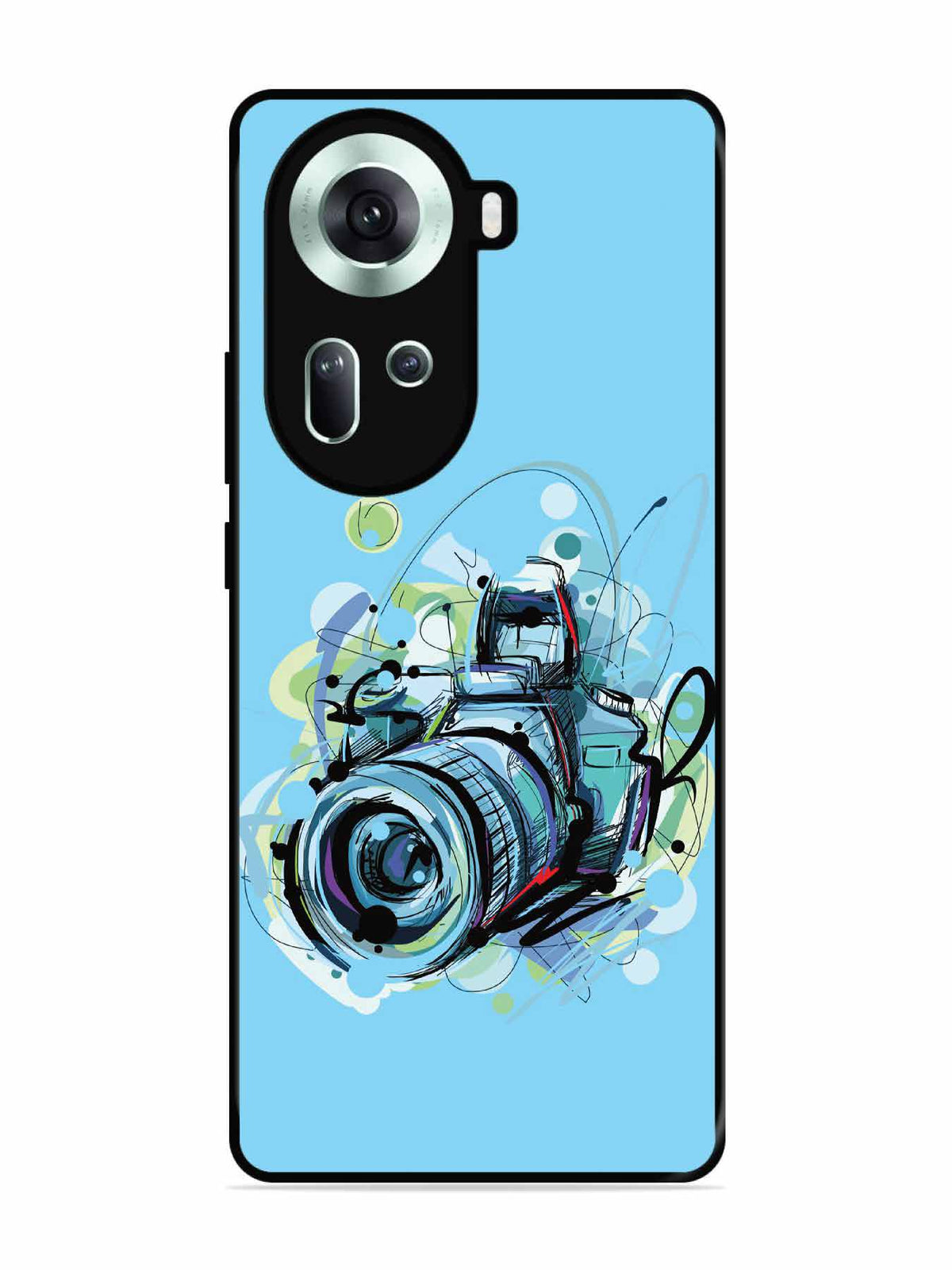 Oppo RENO 11 5G Camera Blue Background