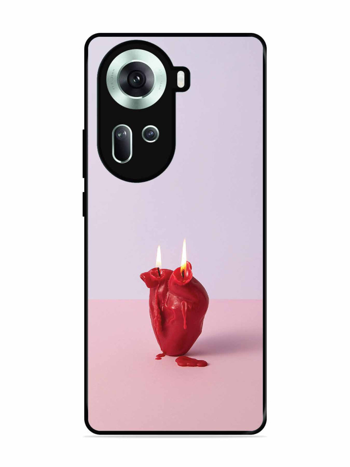 Oppo RENO 11 5G A Lighted Heart Candle