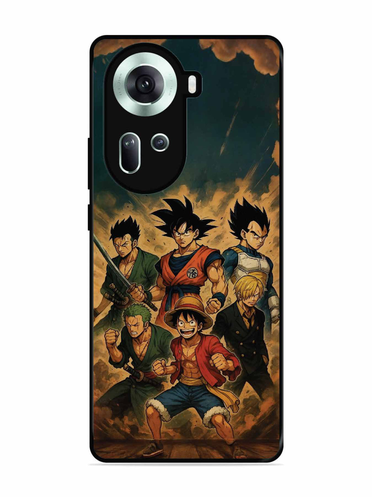 Oppo RENO 11 5G OnePiece n Dragon Ball Z in one team