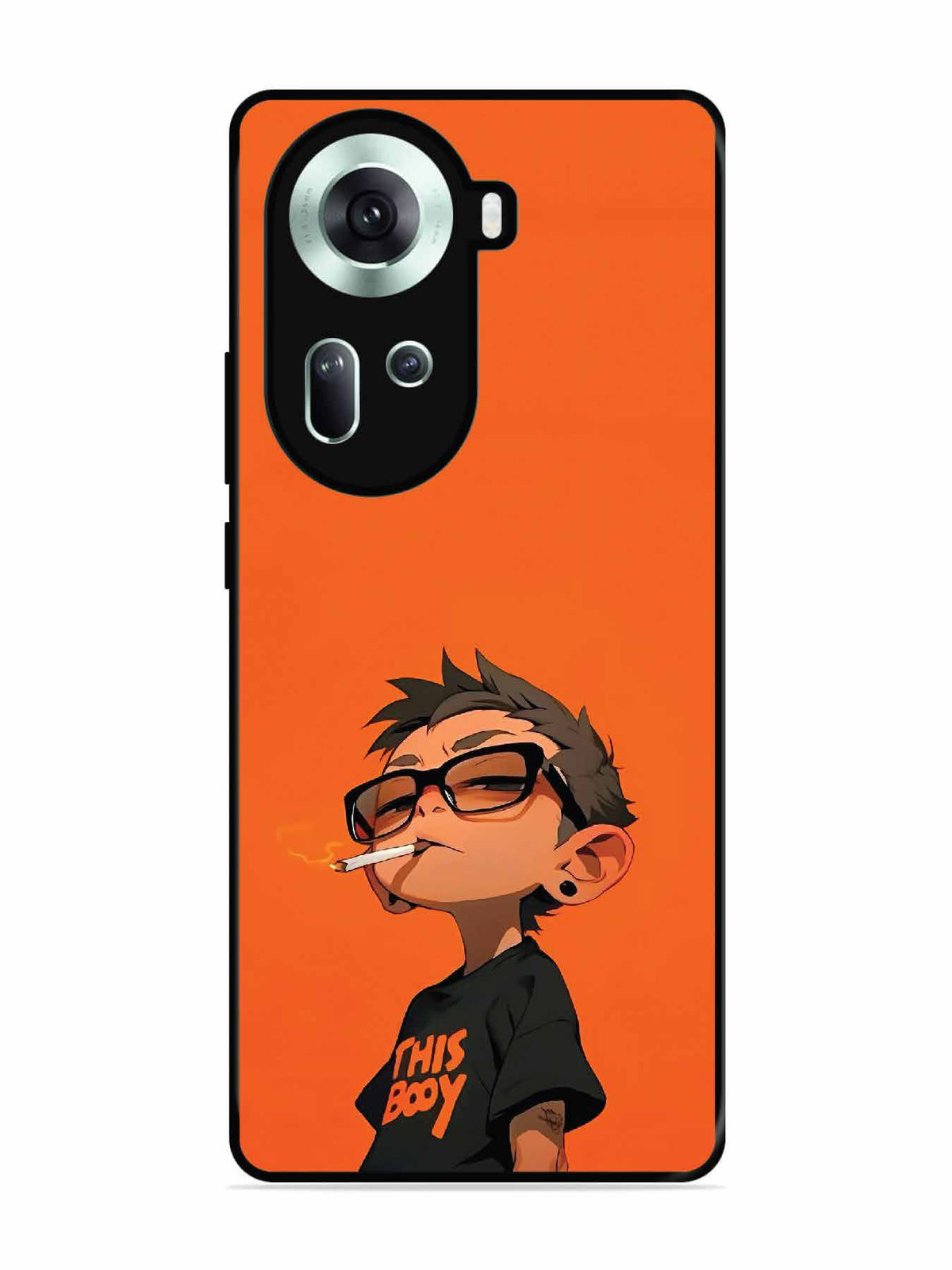 Oppo RENO 11 5G Vibrant Orange Attitude Cartoon
