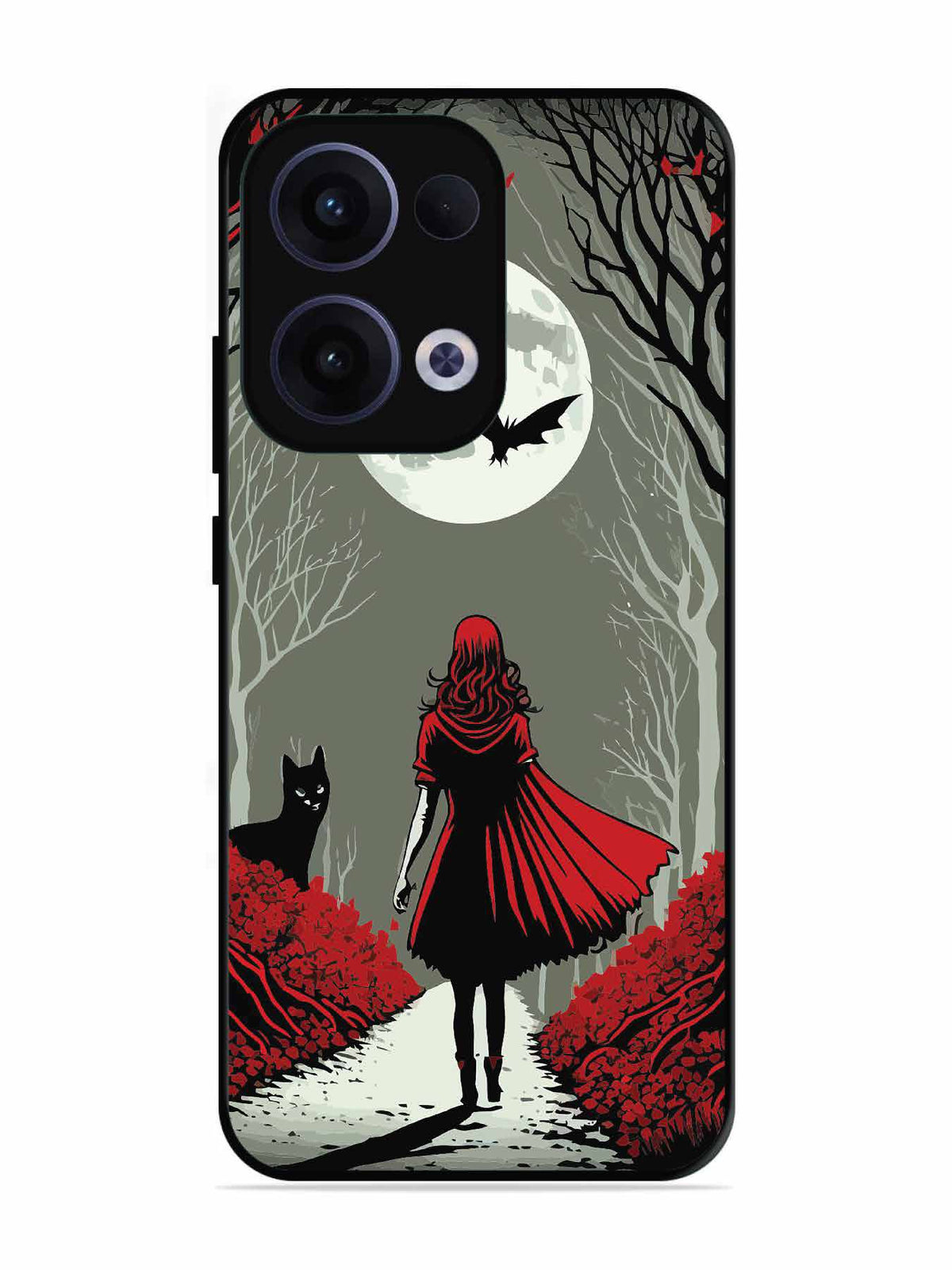 Oppo RENO 13 5G Scarlet Girl in Red Forest
