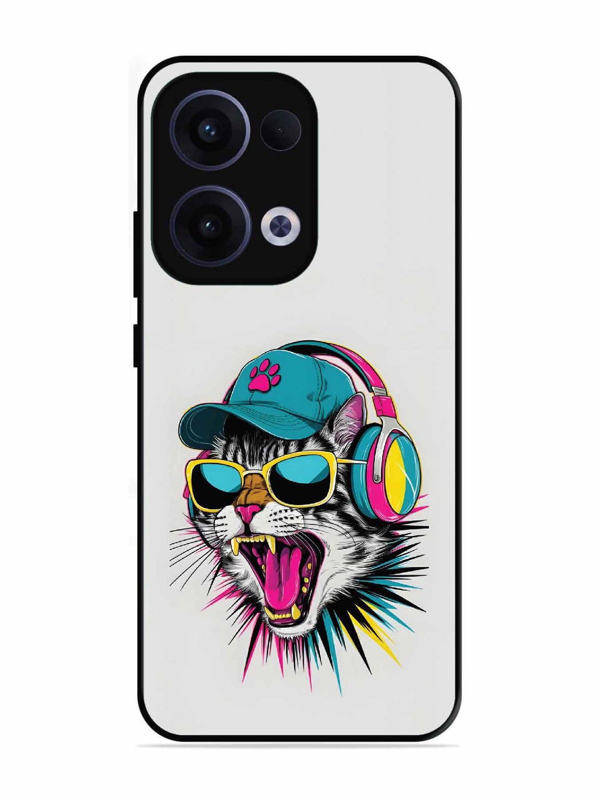Oppo RENO 13 5G Neon Pop Art DJ Cat Vibe
