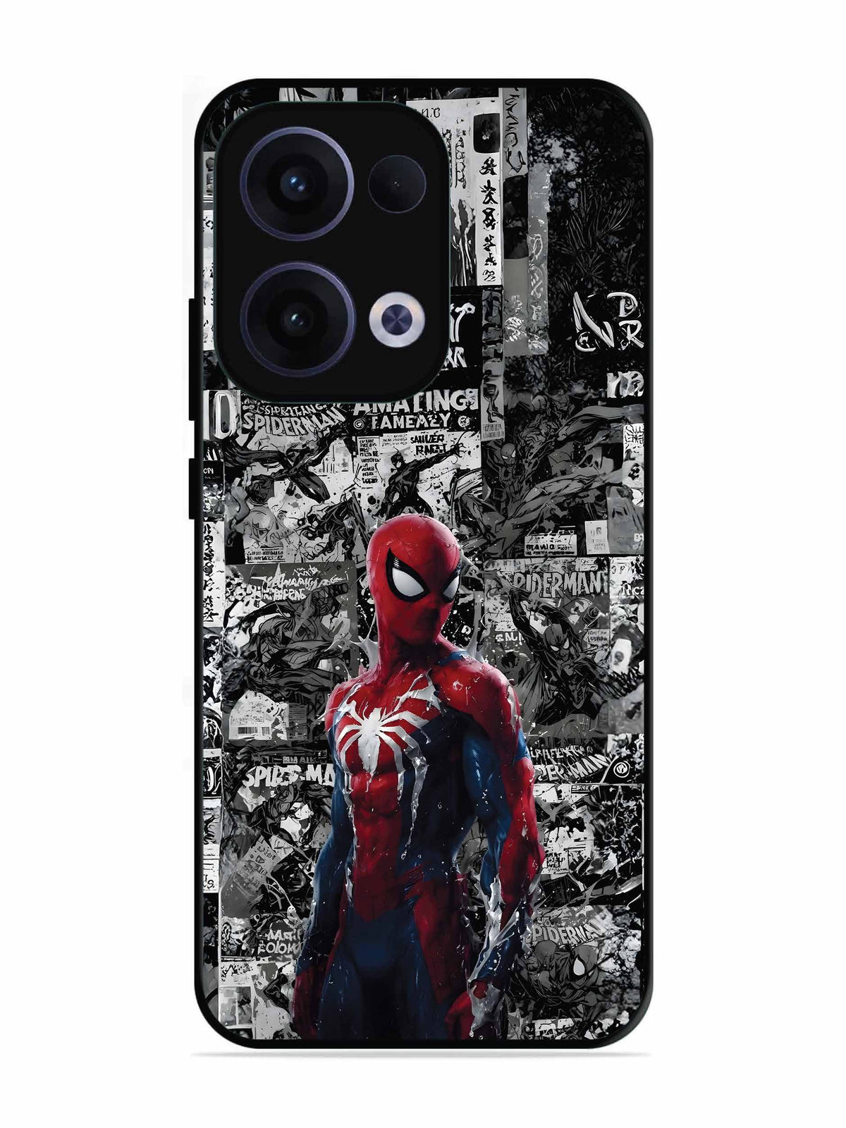 Oppo RENO 13 5G Spiderman Highlighted on News Paper