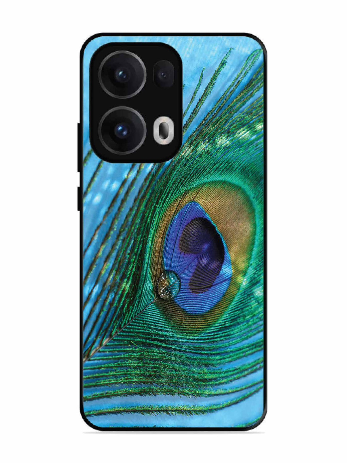 Oppo RENO 13 Pro A drop on Peacock Feather