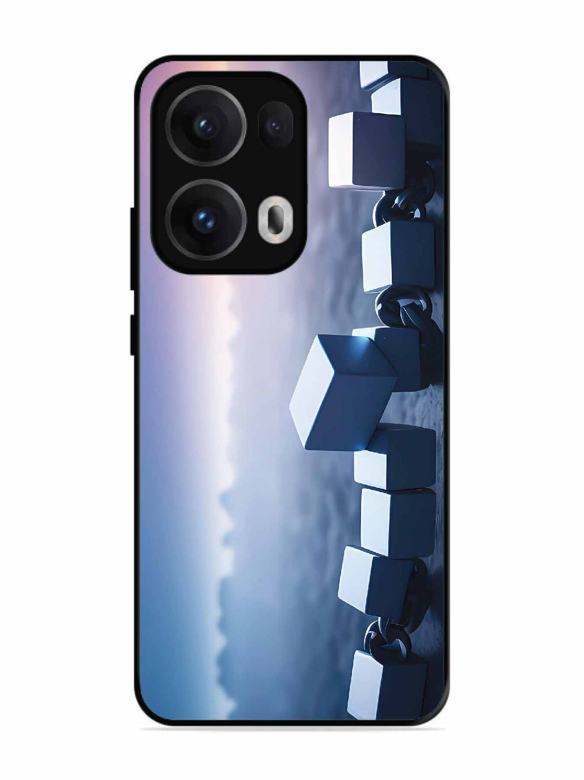 Oppo RENO 13 Pro Minimalist Blockchain Cube Chain