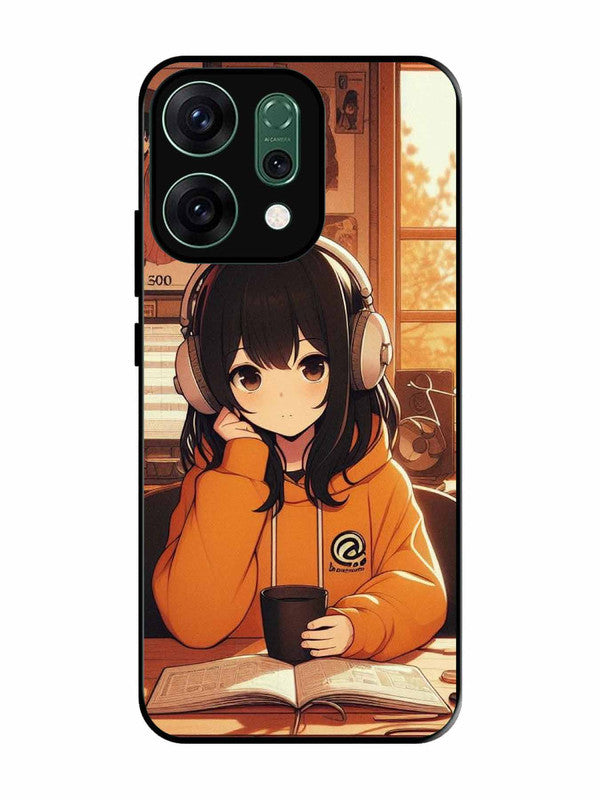 Oppo RENO 14 5G Cute Girl listening Music