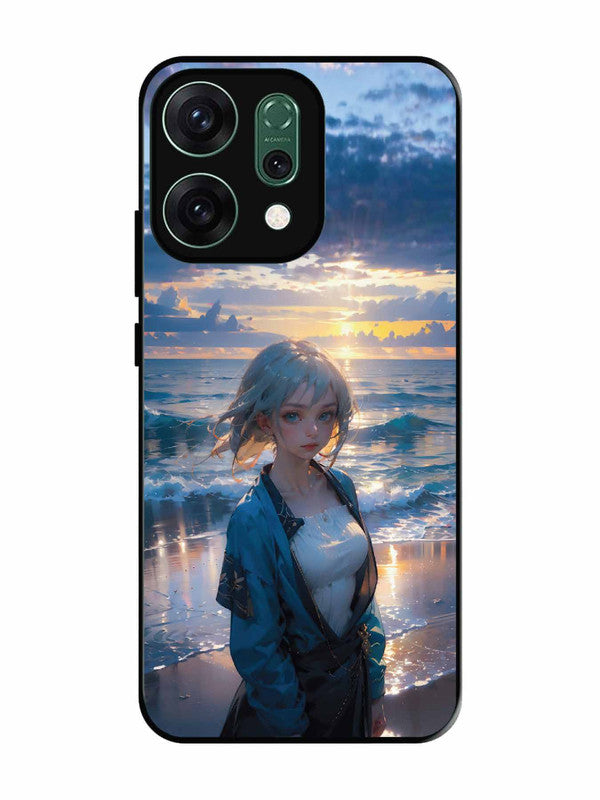 Oppo RENO 14 5G Anime Girl Beach Ocean Waves