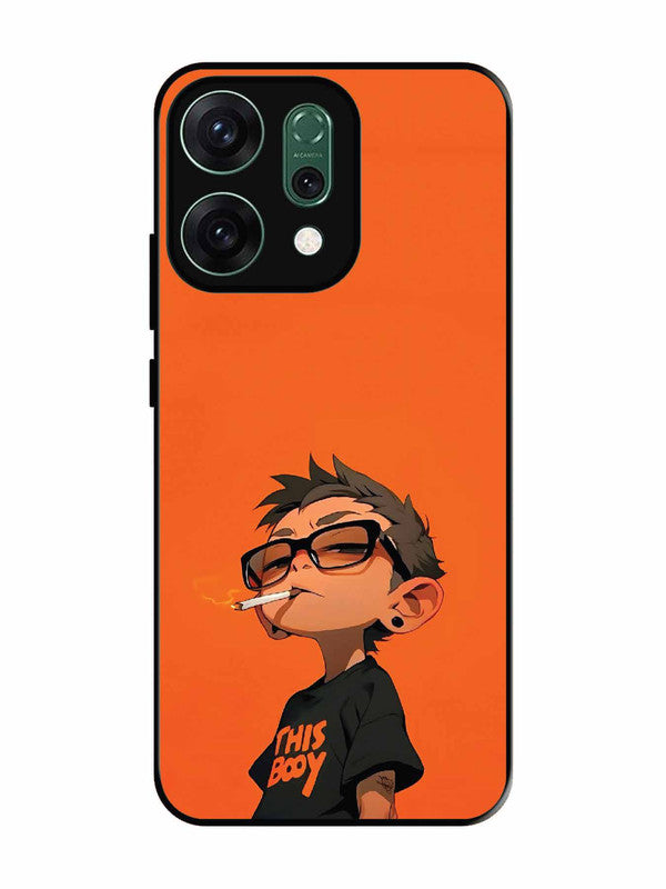 Oppo RENO 14 5G Vibrant Orange Attitude Cartoon