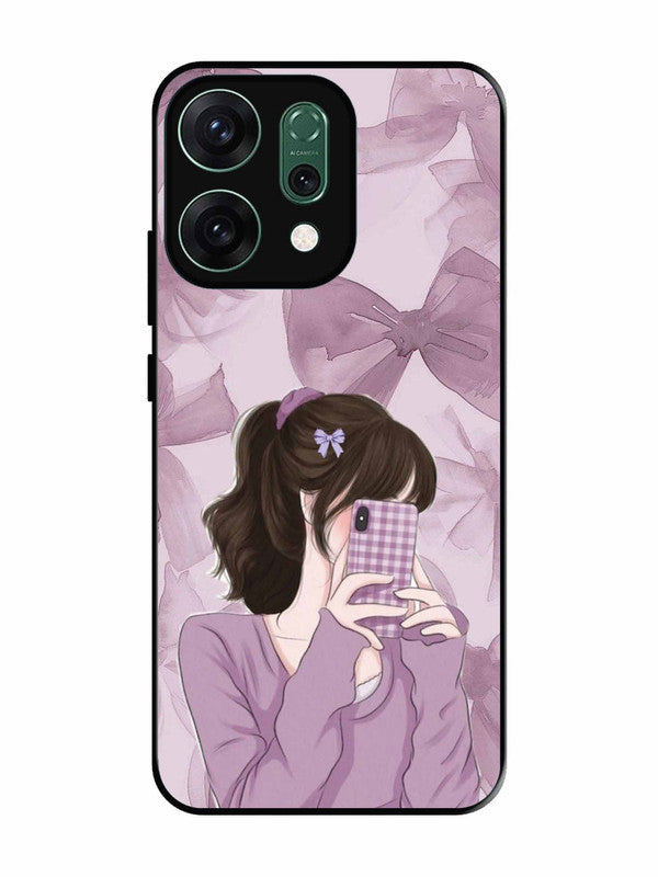 Oppo RENO 14 5G Pinky Girl taking selfie