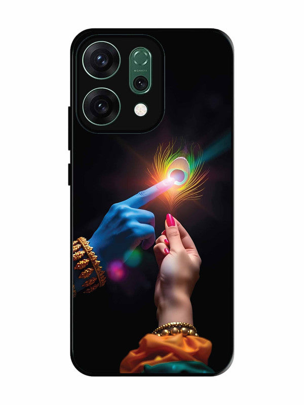 Oppo RENO 14 5G Radha Krishna touching feather