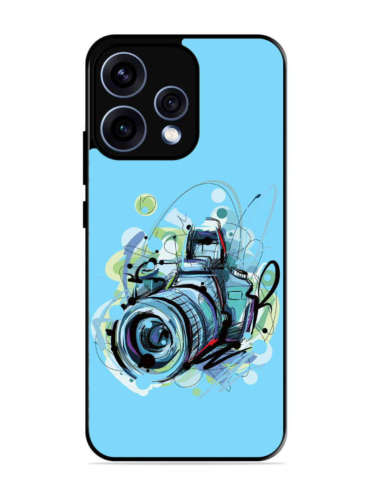 Oppo RENO 15 5G Camera Blue Background