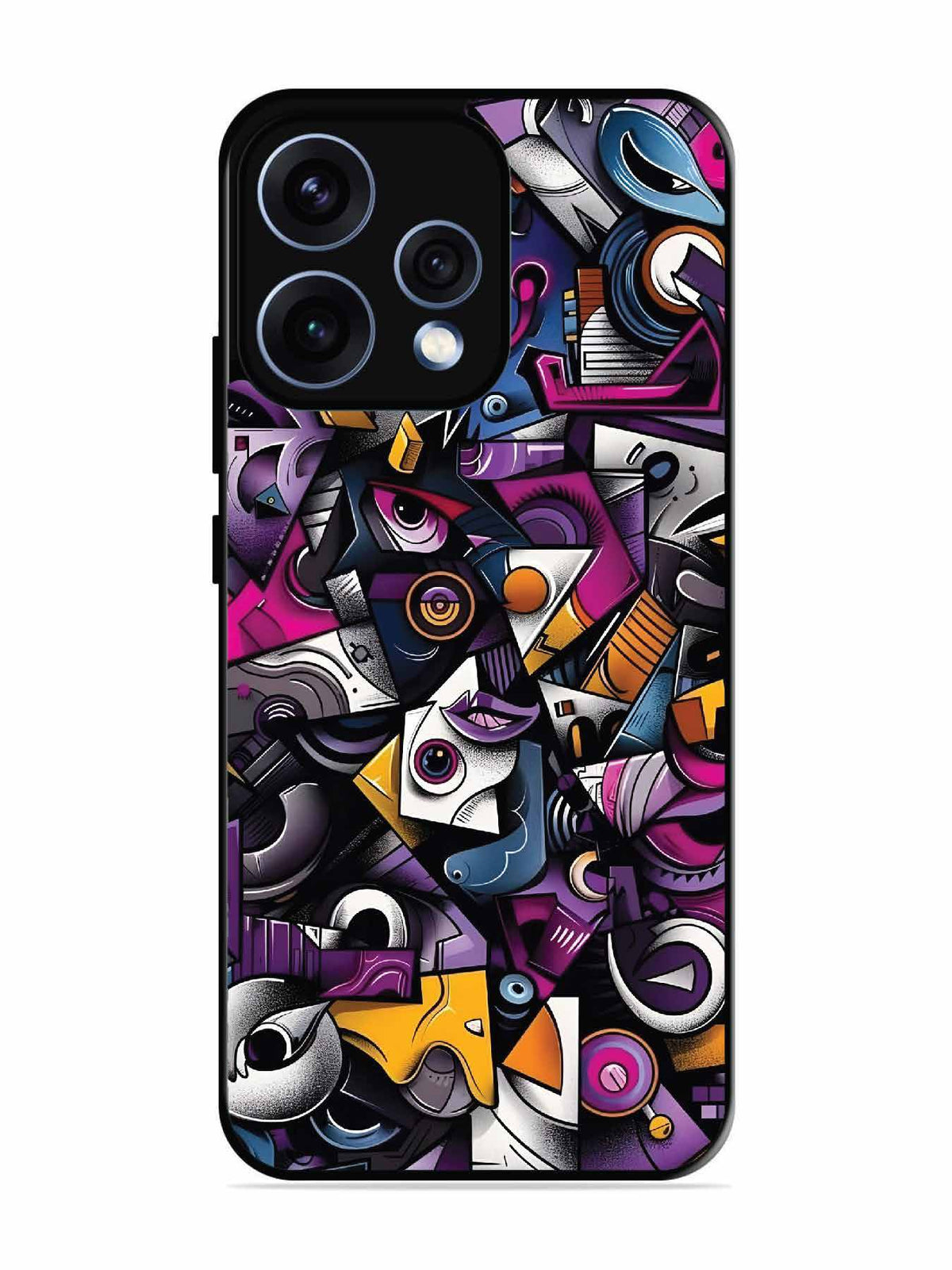 Oppo RENO 15 5G Abstract Geometric Graffiti Chaos