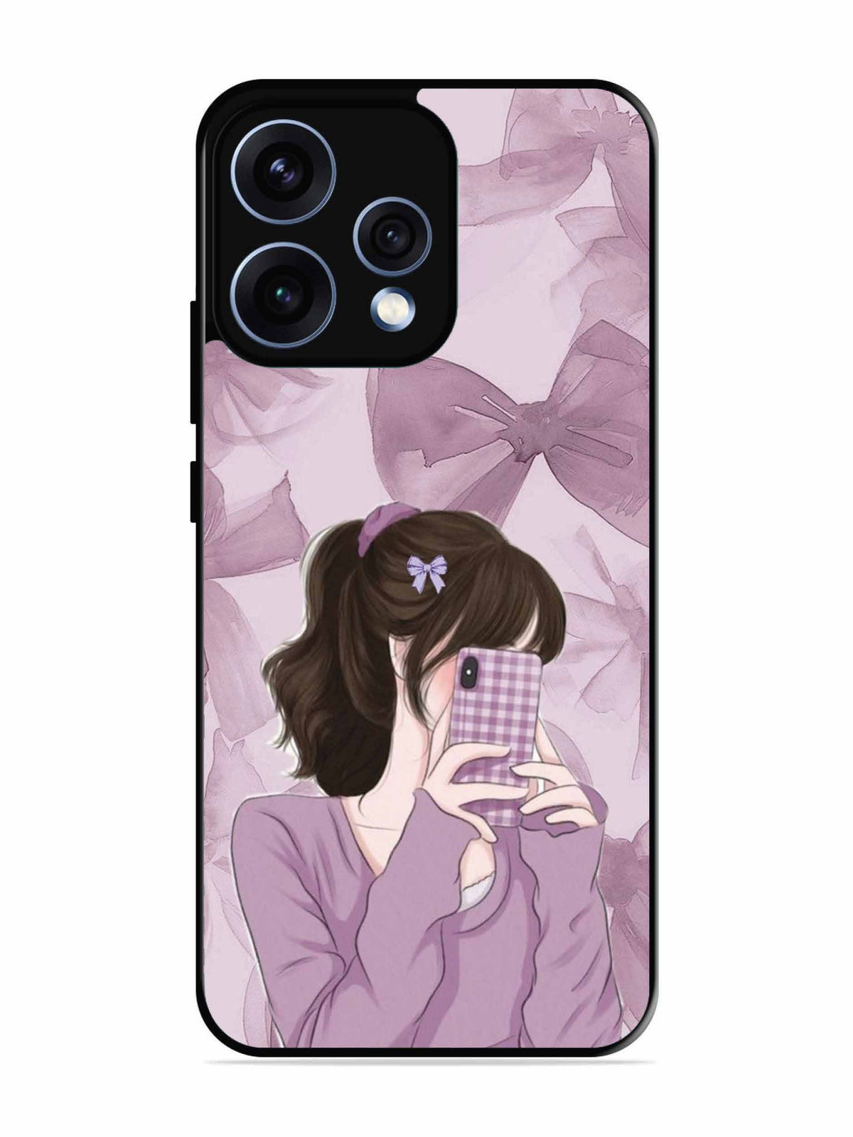 Oppo RENO 15 5G Pinky Girl taking selfie