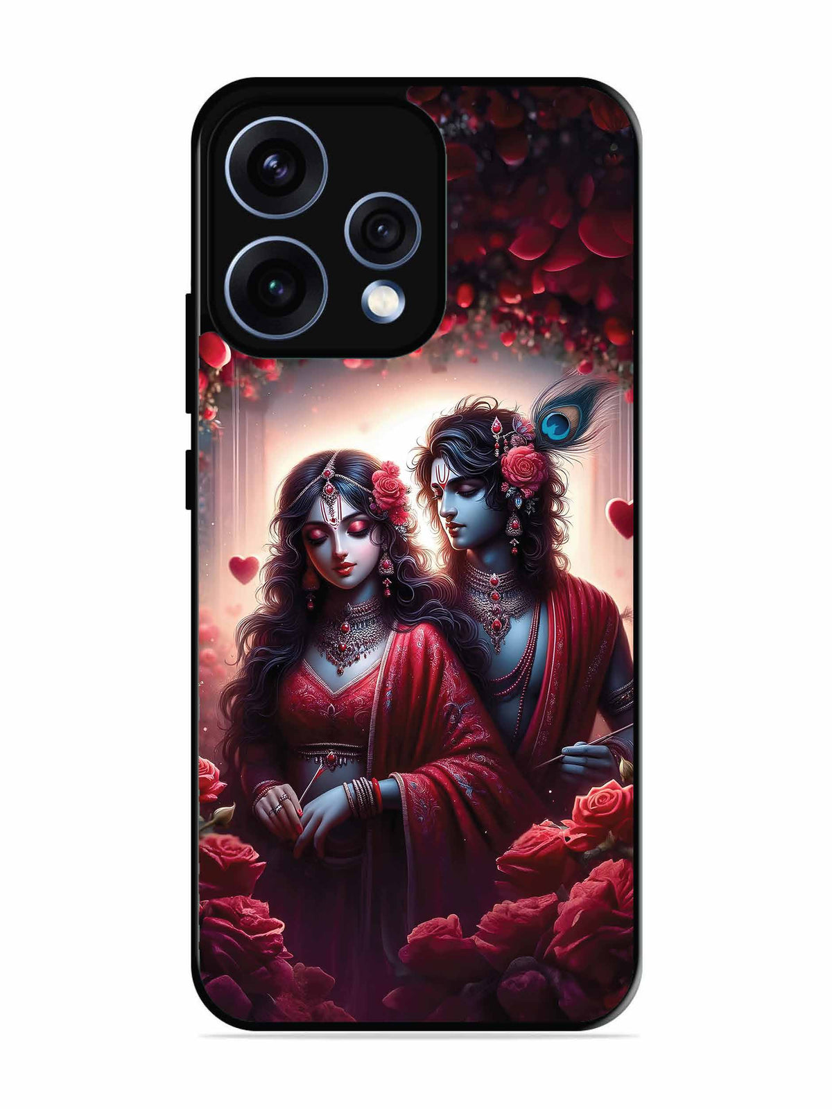Oppo RENO 15 5G Couples in Red theme like Radha Krishna