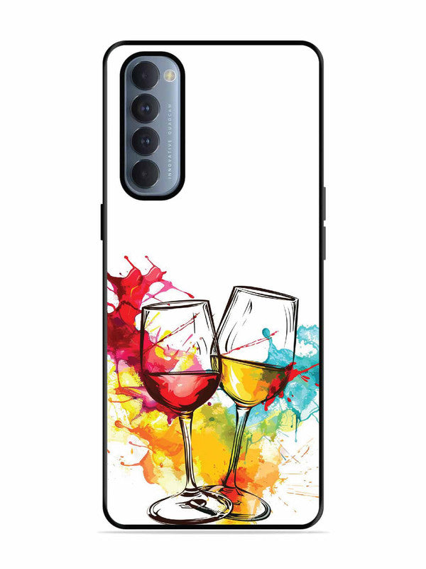 Oppo RENO 4 Pro Colorful wine glasses
