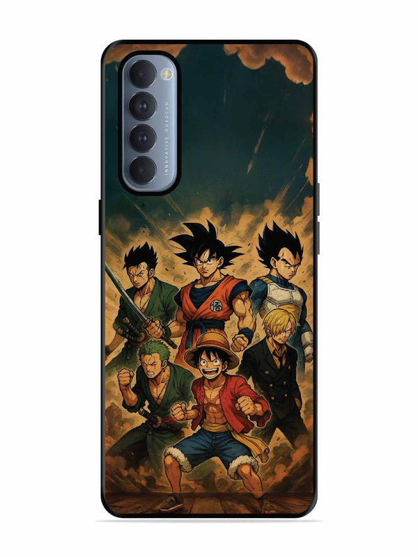 Oppo RENO 4 Pro OnePiece n Dragon Ball Z in one team