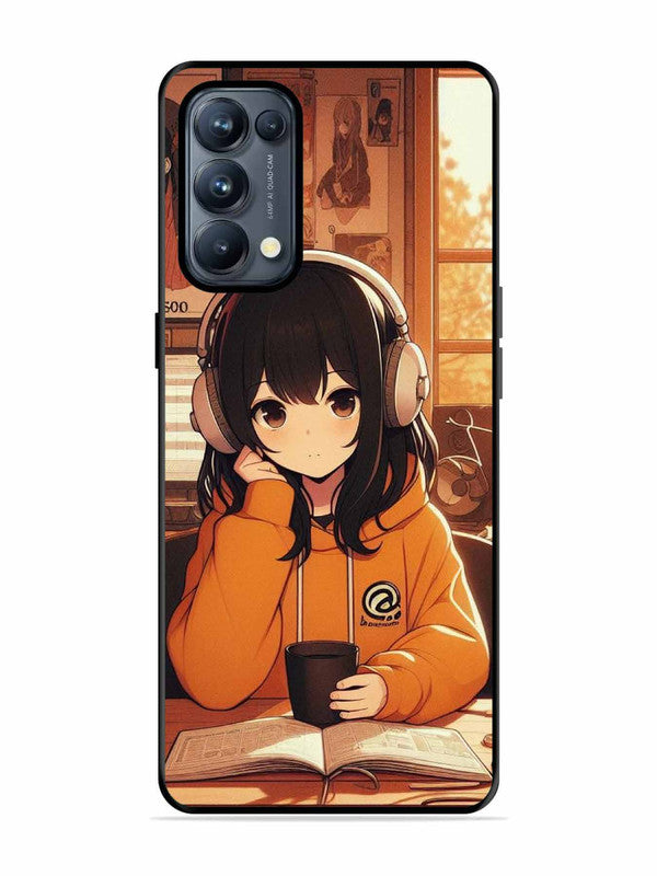 Oppo RENO 5 Pro 5G Cute Girl listening Music