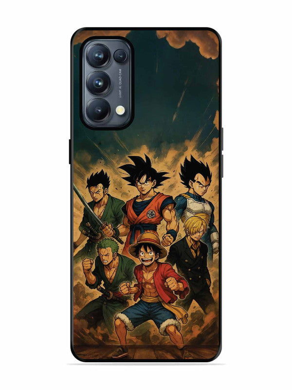 Oppo RENO 5 Pro 5G OnePiece n Dragon Ball Z in one team