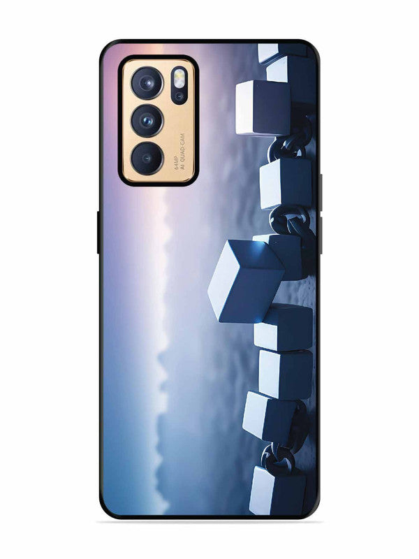 Oppo RENO 6 Pro 5G Minimalist Blockchain Cube Chain