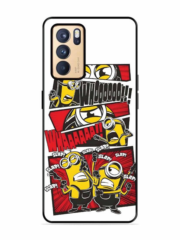 Oppo RENO 6 Pro 5G Minions Comic Panel Action