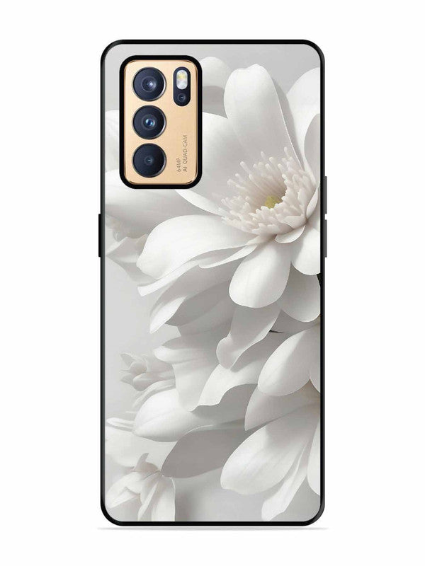 Oppo RENO 6 Pro 5G Soft Focus Purity white Flower