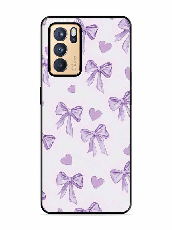 Oppo RENO 6 Pro 5G Bow Tie, Purple Hair Band