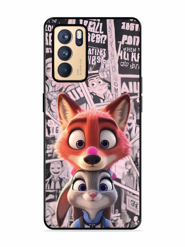 Oppo RENO 6 Pro 5G Cute Nick wilde and judy hopps 2