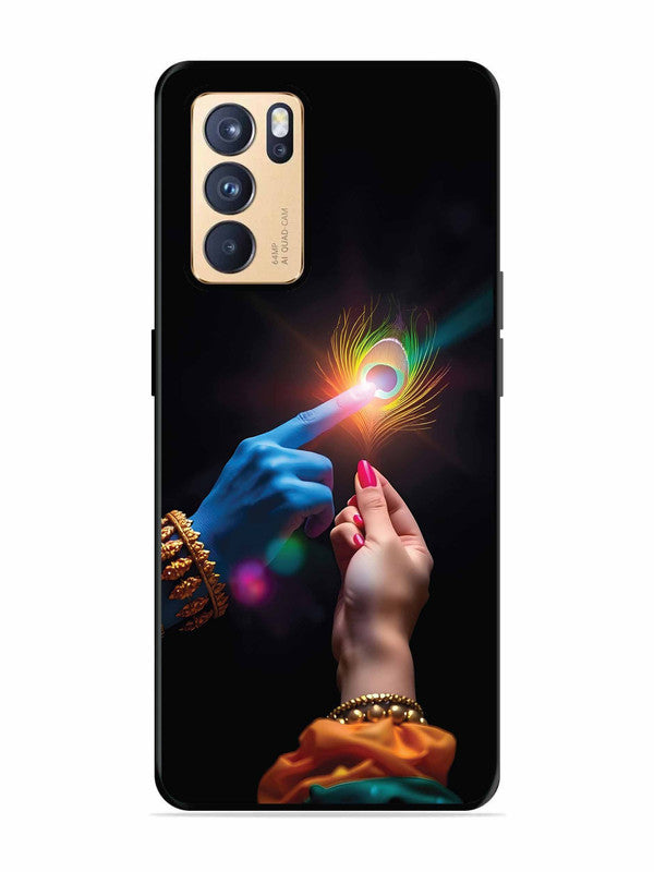 Oppo RENO 6 Pro 5G Radha Krishna touching feather