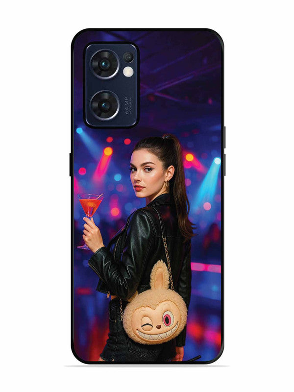 Oppo RENO 7 5G Girl with Labubu Purs