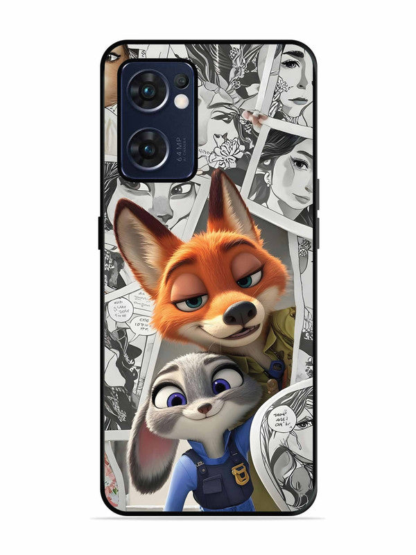 Oppo RENO 7 5G Cute Nick wilde and judy hopps
