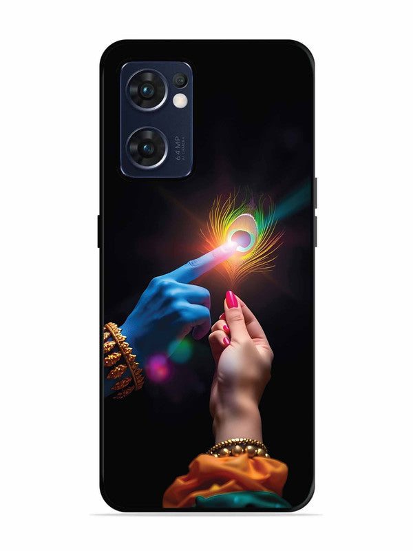 Oppo RENO 7 5G Radha Krishna touching feather