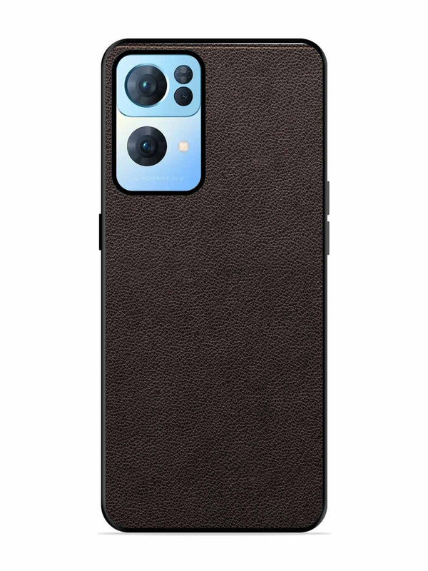 Oppo RENO 7 Pro 5G Print of Brown Leather Pattern