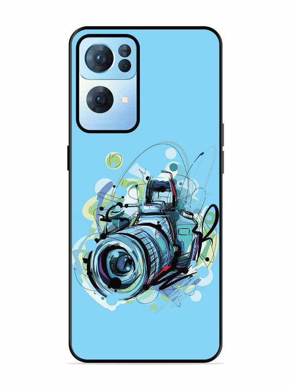 Oppo RENO 7 Pro 5G Camera Blue Background