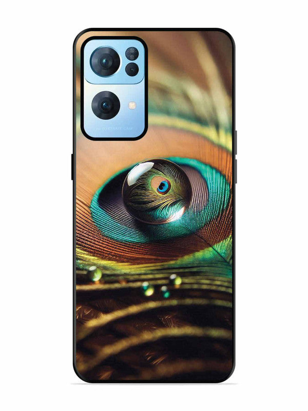 Oppo RENO 7 Pro 5G Water Drop On Peacock Feather