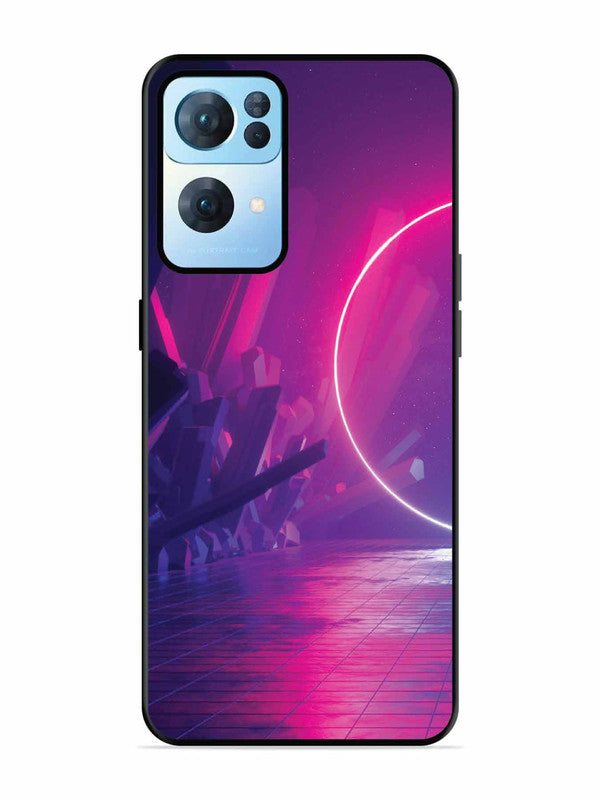 Oppo RENO 7 Pro 5G abstract with Neon Light
