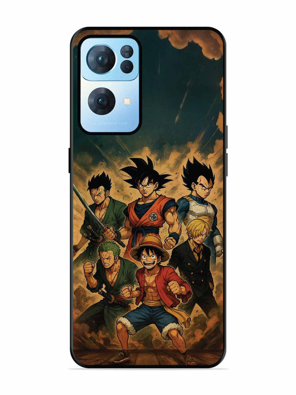 Oppo RENO 7 Pro 5G OnePiece n Dragon Ball Z in one team